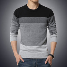 Load image into Gallery viewer, Casual Men's Sweater O-Neck Striped Slim Fit Knittwear 2020
