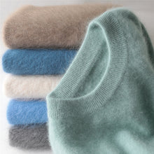 Load image into Gallery viewer, Super Warm 100% Mink Cashmere Sweater Men 2020
